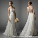 Backless Bridal Gowns Leafs Lace Country Beach Wedding Dress Lb1824