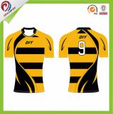 Wholesale Cheap Custom 100% Polyester China Factory Design Rugby Jersey Shirt Wear