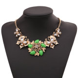 Tessellate Net Fashion Statement Beaded Jewelry Bib Necklace for Women