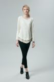 Design and Manufacture Customers' Requirement Women Long Sleeve Fabric Blouse Tops