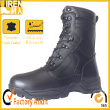 Mens Black Genuine Full Leather Fashionable Military Tactical Combat Boot