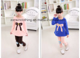 Colorful Thickened Girls' T-Shirt+ Pants Children Clothes with Big Bow on The Chest