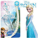 New Frozen Elsa Anna Princess Crown+Hair Piece+Wand+Gloves Wigs Party Cosplay Lbh 0415