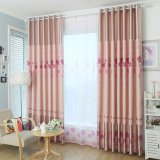 Floral Double-Side Printed Blackout Window Curtain (21W0014)