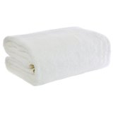 Custom 100% Cotton Textile Plain White Color Bath Towel