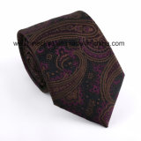 (047-052) Hot Sale Woven Jacquard Paisley Polyester Necktie