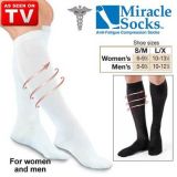 Brand New Miracle Socks Black Unisex Pain Relieving Socks
