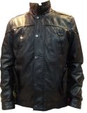 Men Fashion Europe Size Garment Dye Leather Jacket