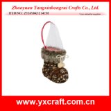 Christmas Decoration (ZY16Y042-2 14CM) Christmas Gift Boot