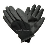 Nappy Liner Cold Resistant PVC Gloves Winter Safety Work Glove