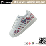 Classic Kids Casual Shoes Skate PU White Shoes 16001n-3