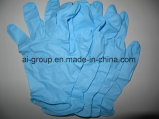 Blue Disposable Powder or Powder Free Nitrile Gloves