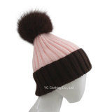 Present Good Quality Big Fox Ball Beanie Hat