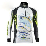 Quick-Drying Sublimation Printing Fishing Jersey with Zipper Placket