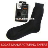 UK Market 100% Pure Silk Thermal Sock (UBM-040)