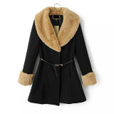 OEM Winter Women Coat Europen Style High Quality Women Fur Coat