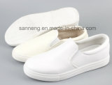 White Shoes / Leisure Sneaker / Slip-on Shoes with PVC Injection Outsole (SNC-49019)