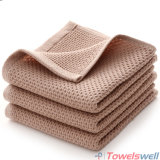 Brown Super Absorbent Cotton Honeycomb Towel