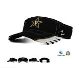 High Quality Brim Embroidery Piping Sun Visor Hats Caps