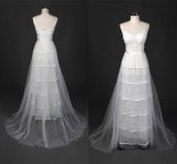 Real Tulle A Line Beach Wedding Dress Wy7322