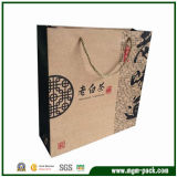 China Classical Brown Paper Gift Bag for Packing Tea Leaves