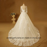 New Lace up Bridal Gown Backless Beading Wedding Dress