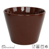 13cm Ceramic Bowl Solid Dark Brown Glaze