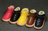 Candy Color Patent Leather Children Warm Shoes (TX 25)