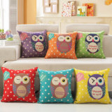 Square 18 Inch Cotton Linen Printed Cushion Cover High Quality Throw Pillow Case