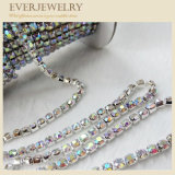 AAA Grade Crystal Rhinestone Brass Cup Chain in Roll for Dress, Shoes, Necklace, Bracelet