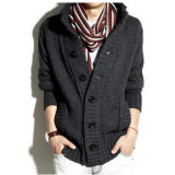Collar Ment's Sweater/Knitting Coat Man Sweater Coat with Buttons