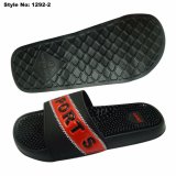 Sport Casual Black Men Slippers Custom Massage Slide Sandal