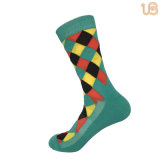Men's Terry Sole Colorful Argyle Patterns Sock
