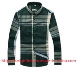 Men's Clothing Woven Y/D Plaid Washing Shirt (RTS14012)