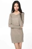 Women's Long Sleeve Cashmere Dress (3092-2013029)