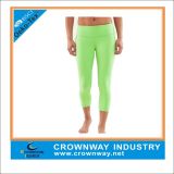 Tight Woman Polyester Spandex Yoga Capri Pants with High Quality