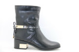 16fw European Trendy Low Metal Heel Women Boots