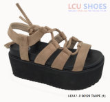 Womens Platform Sandals Hollow Open Toe Lace up Wedge Shoes