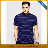 Wholesale Men's Short Sleeve Striped Polo Shirt