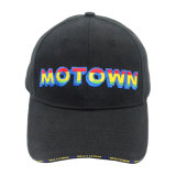 Customized Fashion Sandwich Cotton Baseball Cap with Dazzled Embroidery