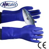 Nmsafety Long Cuff Rough Finish PVC Fishing Work Glove