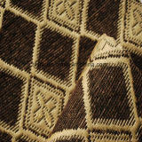 200GSM Brown Color Chenille Woven Fabric for Sofa with Coating
