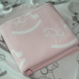Super Soft Reversible Jacquard Cotton Brushed Baby Blanket