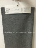 Polyester Linen Look Wide Width Fireproof Grey Thick Curtain