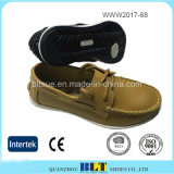 Blt Fashion Design Soft Leather Comfortable China Flat Women Shoes