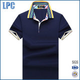 New Design Men's Polo Shirts with Woven Fabric Collar