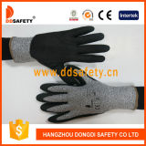 Ddsafety 2017 Cut Resistance Sandy Nitrile Dipping Safety Gloves