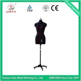 Black Half Body Tailoring Mannequin with Rolling Base