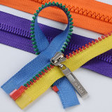 Fashion Multi-Colored Open End Plastic Zipper