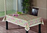 PVC Embossed Tablecloth with Flannel Backing (TJG0004)